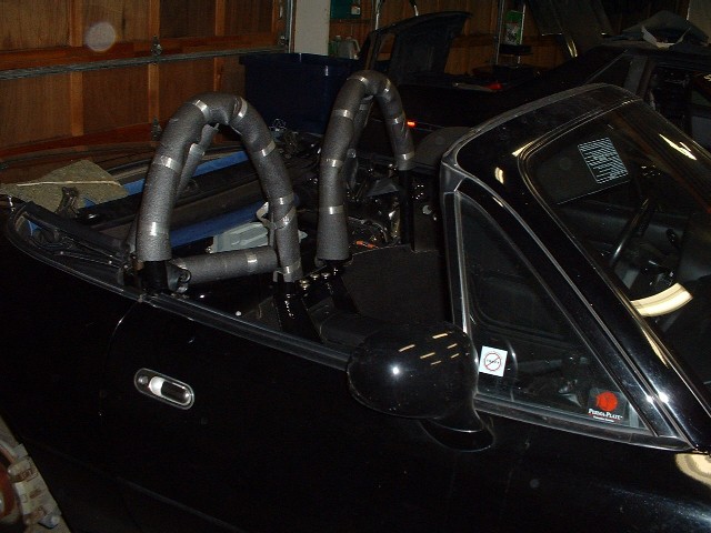 In-car Miata view