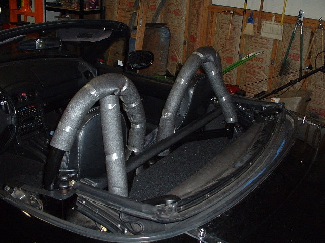In-car Miata view